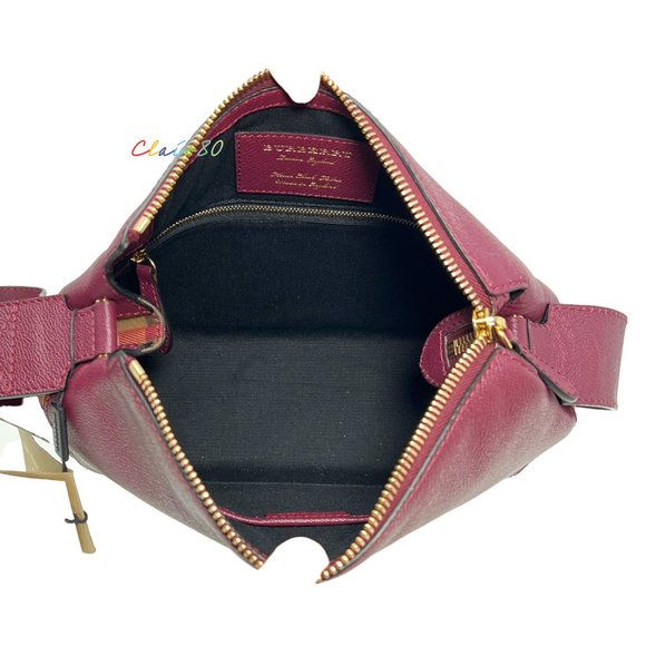 Burberry Helmsley House Check & Leather Cross Body Bag - Picture 7 of 9